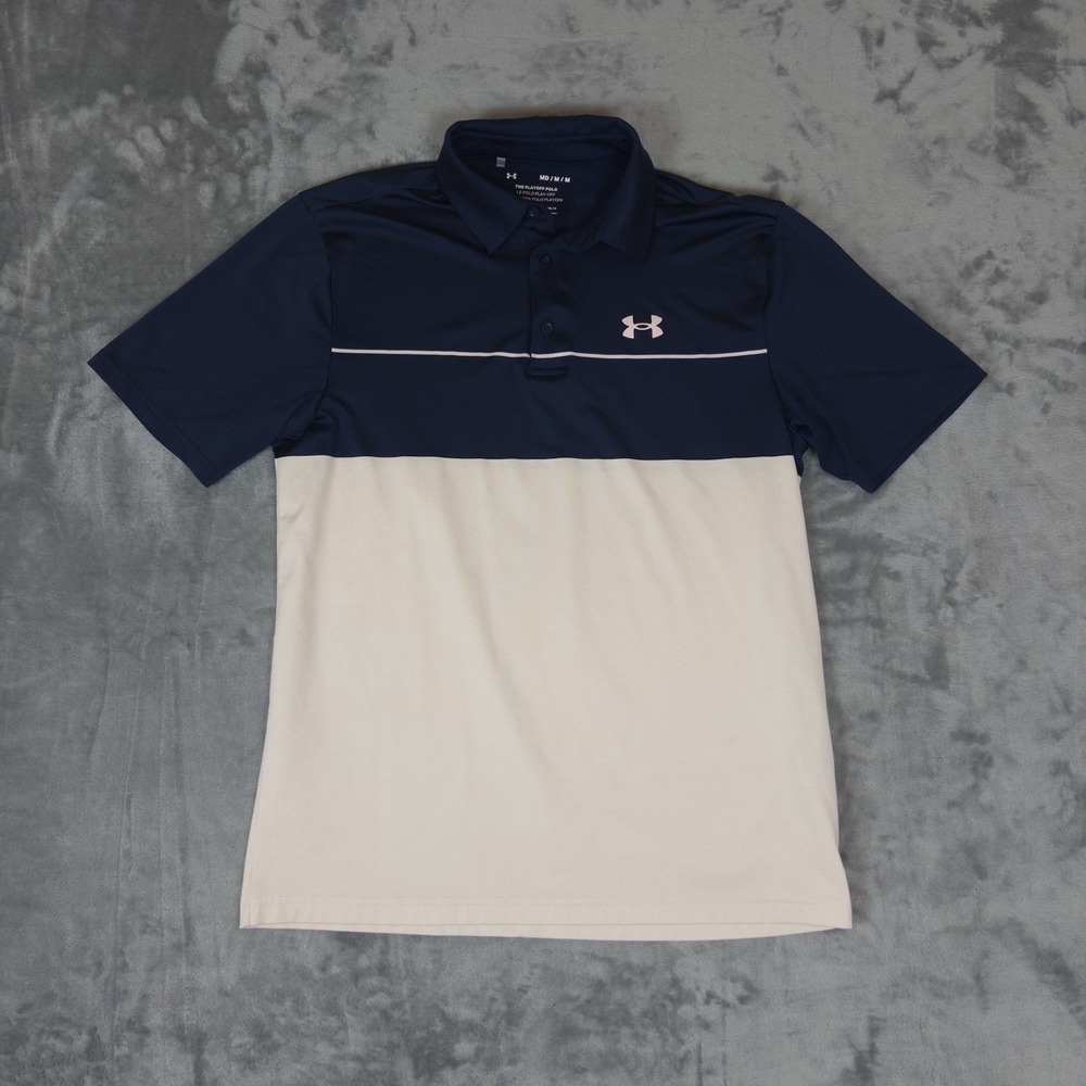 Under Armour The Playoff Polo Mens Medium Loose Short Sleeve Golf